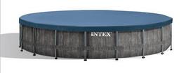 549 baseinas - Intex Greywood Prism Frame Premium, Dark Grey - 3 nuotrauka