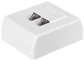 Netrack Complete Wall Outlet 2x RJ45 8p8c STP Cat6