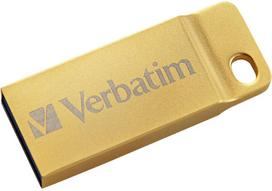 usb raktas 2gb - Verbatim Metal Executive 32GB USB 3.0 Gold - 2 nuotrauka
