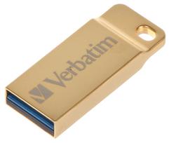usb raktas 2gb - Verbatim Metal Executive 32GB USB 3.0 Gold - 3 nuotrauka