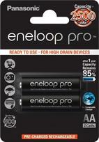 Panasonic Eneloop Pro Rechargeable Battery 2x AA 2500mAh