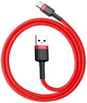 c type 3a baseus - Baseus Cafule USB To USB Type-C Cable 0.5m Red - 2 nuotrauka