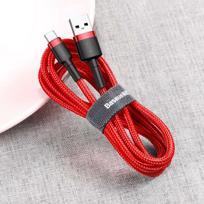 c type 3a baseus - Baseus Cafule USB To USB Type-C Cable 0.5m Red - 4 nuotrauka