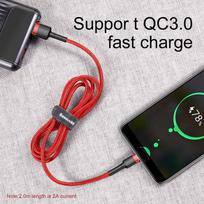 c type 3a baseus - Baseus Cafule USB To USB Type-C Cable 0.5m Red - 5 nuotrauka