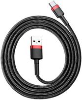 usb type c to usb 2.0 - Baseus Cafule USB To USB Type-C Cable 1m Black - 2 nuotrauka