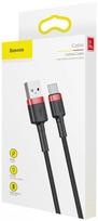 usb type c to usb 2.0 - Baseus Cafule USB To USB Type-C Cable 1m Black - 7 nuotrauka