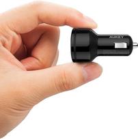 3 usb port charger - Aukey CC-T8 2 USB 3A 36W Black - 2 nuotrauka