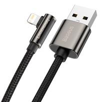 usb lightning laidas baseus - Baseus Legend Series USB to Lightning 2.4A, 2m Black - 2 nuotrauka