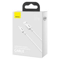 type c i usb a - Laidas Baseus USB-A to USB-C, USB 2.0/USB-C, 1 m, balta - 6 nuotrauka