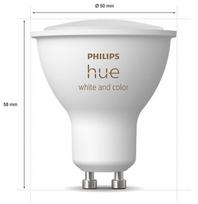 led lemputes gu10 - Philips Hue GU10 RGBW 5,7W 350lm Bluetooth 2-pack - 4 nuotrauka