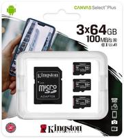 Pirkti Kingston 64GB x 3 Canvas Select Plus micro SDXC UHS-I - Photo 2