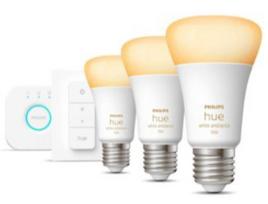 LED lemputė Philips Hue Starter Set, balta, 8 W, 806 - 1100 lm, 3 vnt.