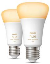 LED lemputė Philips Hue, balta, E27, 8 W, 570 - 830 lm, 2 vnt.
