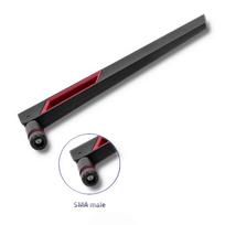 wifi antenna - Qoltec Wi-Fi Antenna Omnidirectional 57017, 2.4 GHz, juoda/raudona - 3 nuotrauka