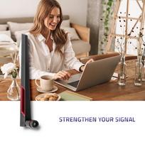 wifi antenna - Qoltec Wi-Fi Antenna Omnidirectional 57017, 2.4 GHz, juoda/raudona - 7 nuotrauka