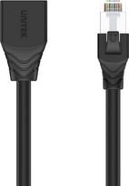 rj45 female - Unitek RJ-45 male - RJ-45 female C1896BK-3M, juoda, 3 m - 3 nuotrauka