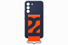 deklas su dirzeliu telefonams - Samsung "Silicone Cover with Strap Galaxy S22 (EF-GS901TNEGWW)" Navy - 3 nuotrauka
