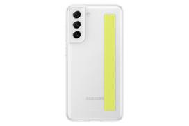 s21 telefonas samsung - Samsung "Clear Strap Cover Galaxy S21 FE (EF-XG990CWE)" White - 1 nuotrauka