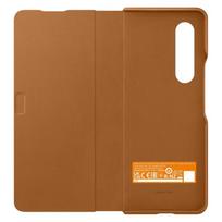odiniai telefonu deklai - Samsung "Leather Flip Cover Galaxy Z Fold 3 5G (EF-FF926LAE)" Сamel - 4 nuotrauka