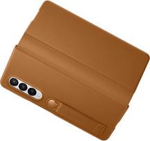 odiniai telefonu deklai - Samsung "Leather Flip Cover Galaxy Z Fold 3 5G (EF-FF926LAE)" Сamel - 7 nuotrauka