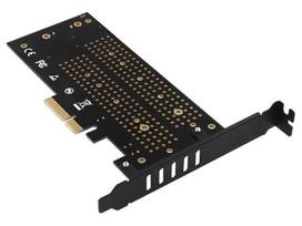 pci express kabelis - Axagon PCEM2-D PCIe NVMe plus SATA M.2 - 2 nuotrauka