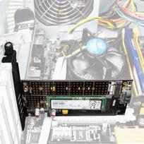 pci express kabelis - Axagon PCEM2-D PCIe NVMe plus SATA M.2 - 6 nuotrauka