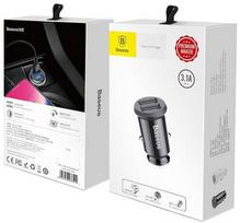 ikroviklis usb 5v 2 1a - Baseus Grain Mini 2x USB 3.1A juodas (CCALL-ML01) - 2 nuotrauka