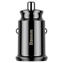 ikroviklis usb 5v 2 1a - Baseus Grain Mini 2x USB 3.1A juodas (CCALL-ML01) - 8 nuotrauka