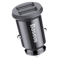 ikroviklis usb 5v 2 1a - Baseus Grain Mini 2x USB 3.1A juodas (CCALL-ML01) - 9 nuotrauka