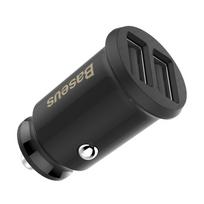 ikroviklis usb 5v 2 1a - Baseus Grain Mini 2x USB 3.1A juodas (CCALL-ML01) - 12 nuotrauka