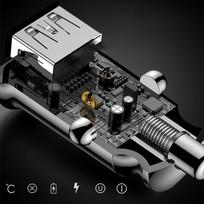 ikroviklis usb 5v 2 1a - Baseus Grain Mini 2x USB 3.1A juodas (CCALL-ML01) - 14 nuotrauka