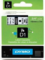 Dymo Juostelė D1 45803 19mm x 7m / juodas ant baltos