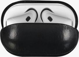 ausiniu deklas - Dėkliukas Airpods case dbramante1928 Copenhagen, Odinis, Juodas - 2 nuotrauka