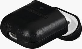 ausiniu deklas - Dėkliukas Airpods case dbramante1928 Copenhagen, Odinis, Juodas - 4 nuotrauka