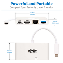 maitinimo laidas - Tripp Lite USB-C Dock U444-06N-H4GU-C - 5 nuotrauka