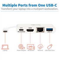maitinimo laidas - Tripp Lite USB-C Dock U444-06N-H4GU-C - 6 nuotrauka