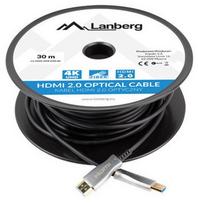 optical laidas - Kabelis Lanberg, juoda, 30 m - 1 nuotrauka