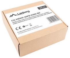 optical laidas - Kabelis Lanberg, juoda, 30 m - 5 nuotrauka