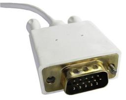 vga cable - Laidas Qoltec Cable USB 3.1 / VGA White 2m - 2 nuotrauka