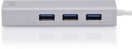 ethernet usb c hub - Dock stotelė Digitus Digitus USB-C GigE, sidabro, 0.01 m - 2 nuotrauka