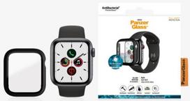 apple watch series 5 - PanzerGlass Apple, Watch 4/5/6/SE 40mm, Antibacterial glass, Juodas, Antifingerprint screen protector, Full frame coverage; Rounded edges; Crystal clear; 100% touch preservation; Original PanzerGlass; Easy Click Solution; No Air Bubbles - 6 nuotrauka