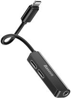 lightning to 3.5mm - Baseus L52 Lightning To 3.5mm Adapter Black - 1 nuotrauka