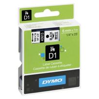 dymo d1 - Dymo Juostelė D1 43613 6mm x 7m juodas ant baltos - 5 nuotrauka