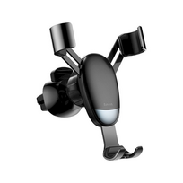 laikikliai i - Baseus Mini Gravity Car Mount Black - 1 nuotrauka