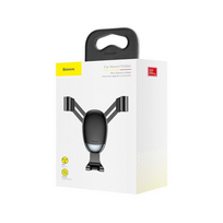 laikikliai i - Baseus Mini Gravity Car Mount Black - 2 nuotrauka