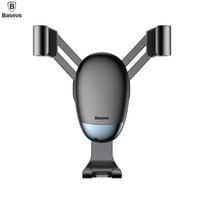 laikikliai i - Baseus Mini Gravity Car Mount Black - 5 nuotrauka