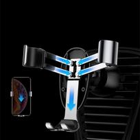 laikikliai i - Baseus Mini Gravity Car Mount Black - 11 nuotrauka
