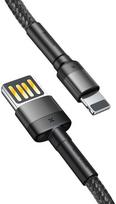 apple laidu - Baseus Cafule USB Double Side To Apple Lightning Cable 2m Grey/Black - 2 nuotrauka