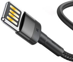 apple laidu - Baseus Cafule USB Double Side To Apple Lightning Cable 2m Grey/Black - 3 nuotrauka