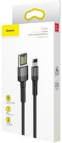 apple laidu - Baseus Cafule USB Double Side To Apple Lightning Cable 2m Grey/Black - 6 nuotrauka